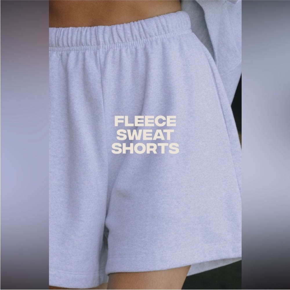 Daily drills fleece heather grey sweat shorts xs/s worn once